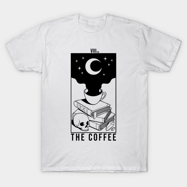 The Coffee (White) T-Shirt by Deniart